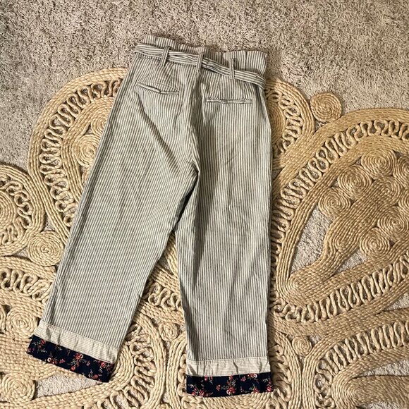 Madewell x The New Denim Project Patchwork Paperbag Pants Stripe - Picture 5 of 6
